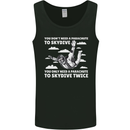 You a Parachute to Skydive Twice Skydiving Mens Vest Tank Top Black