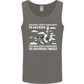 You a Parachute to Skydive Twice Skydiving Mens Vest Tank Top Charcoal