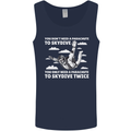 You a Parachute to Skydive Twice Skydiving Mens Vest Tank Top Navy Blue