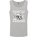 You a Parachute to Skydive Twice Skydiving Mens Vest Tank Top Sports Grey