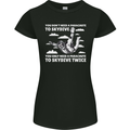 You a Parachute to Skydive Twice Skydiving Womens Petite Cut T-Shirt Black