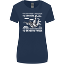 You a Parachute to Skydive Twice Skydiving Womens Wider Cut T-Shirt Navy Blue
