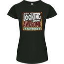 You're Looking at an Awesome Actress Womens Petite Cut T-Shirt Black