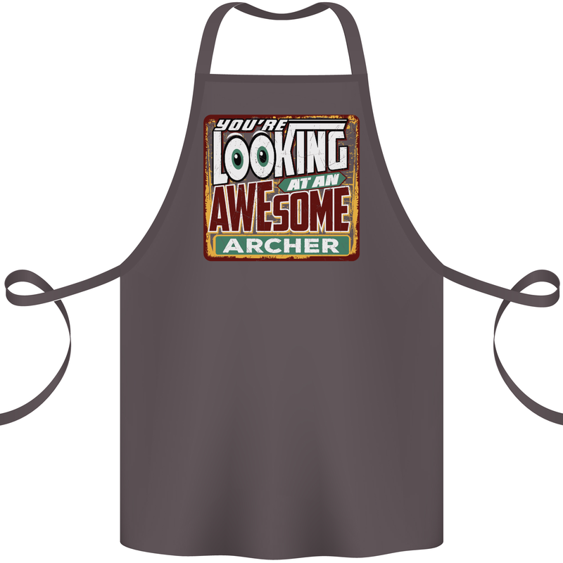You're Looking at an Awesome Archer Cotton Apron 100% Organic Dark Grey