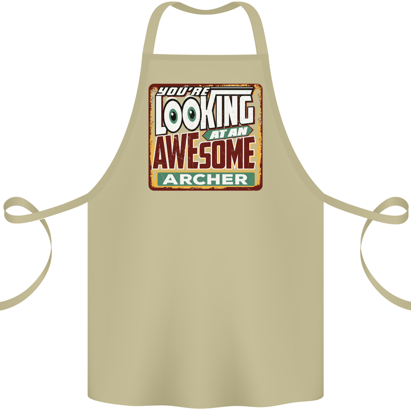 You're Looking at an Awesome Archer Cotton Apron 100% Organic Khaki