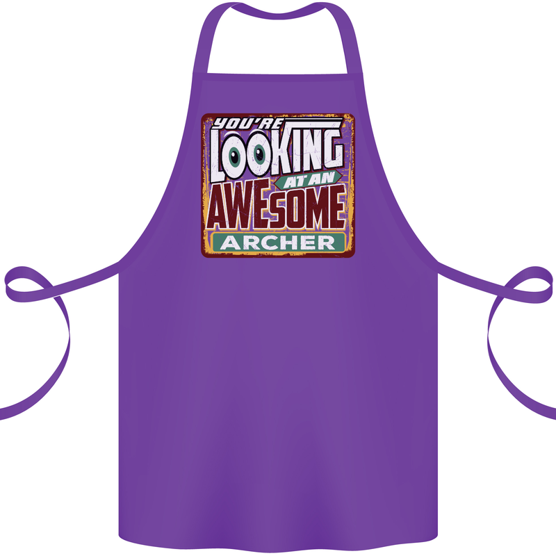 You're Looking at an Awesome Archer Cotton Apron 100% Organic Purple