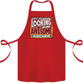 You're Looking at an Awesome Archer Cotton Apron 100% Organic Red