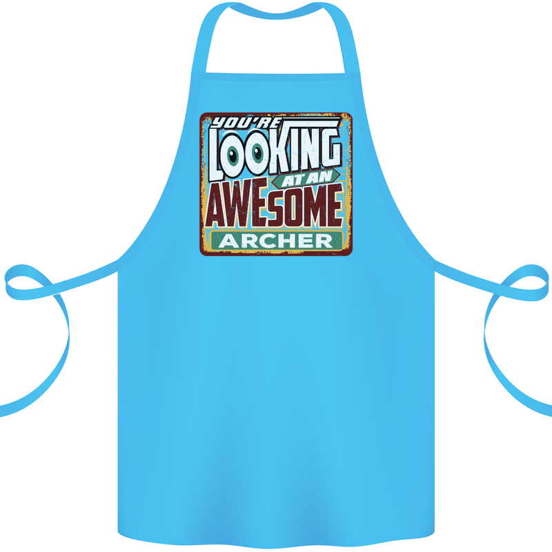 You're Looking at an Awesome Archer Cotton Apron 100% Organic Turquoise