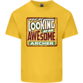 You're Looking at an Awesome Archer Kids T-Shirt Childrens Yellow