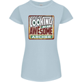 You're Looking at an Awesome Archer Womens Petite Cut T-Shirt Light Blue