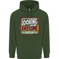 You're Looking at an Awesome Artist Childrens Kids Hoodie Forest Green