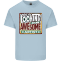 You're Looking at an Awesome Artist Mens Cotton T-Shirt Tee Top Light Blue