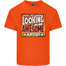 You're Looking at an Awesome Artist Mens Cotton T-Shirt Tee Top Orange