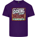 You're Looking at an Awesome Artist Mens Cotton T-Shirt Tee Top Purple