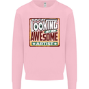 You're Looking at an Awesome Artist Mens Sweatshirt Jumper Light Pink
