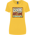 You're Looking at an Awesome Artist Womens Wider Cut T-Shirt Yellow