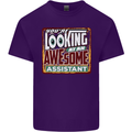 You're Looking at an Awesome Assistant Mens Cotton T-Shirt Tee Top Purple