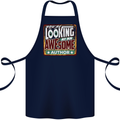 You're Looking at an Awesome Author Cotton Apron 100% Organic Navy Blue