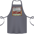 You're Looking at an Awesome Author Cotton Apron 100% Organic Steel