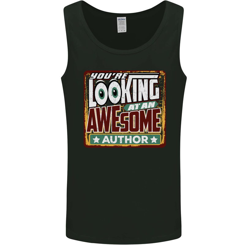You're Looking at an Awesome Author Mens Vest Tank Top Black