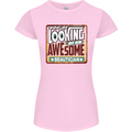 You're Looking at an Awesome Beautician Womens Petite Cut T-Shirt Light Pink