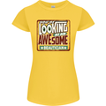 You're Looking at an Awesome Beautician Womens Petite Cut T-Shirt Yellow