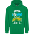 You're Looking at an Awesome Biker Mens 80% Cotton Hoodie Irish Green