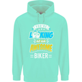 You're Looking at an Awesome Biker Mens 80% Cotton Hoodie Peppermint