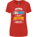You're Looking at an Awesome Biker Womens Wider Cut T-Shirt Red
