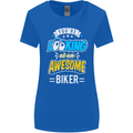 You're Looking at an Awesome Biker Womens Wider Cut T-Shirt Royal Blue