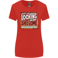 You're Looking at an Awesome Bookkeeper Womens Wider Cut T-Shirt Red