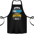 You're Looking at an Awesome Boss Cotton Apron 100% Organic Black