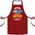 You're Looking at an Awesome Boss Cotton Apron 100% Organic Maroon