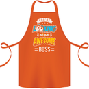You're Looking at an Awesome Boss Cotton Apron 100% Organic Orange