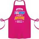 You're Looking at an Awesome Boss Cotton Apron 100% Organic Pink