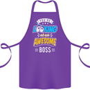 You're Looking at an Awesome Boss Cotton Apron 100% Organic Purple