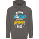 You're Looking at an Awesome Boss Mens 80% Cotton Hoodie Charcoal