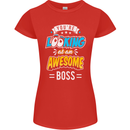 You're Looking at an Awesome Boss Womens Petite Cut T-Shirt Red