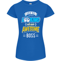 You're Looking at an Awesome Boss Womens Petite Cut T-Shirt Royal Blue