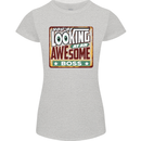 You're Looking at an Awesome Boss Womens Petite Cut T-Shirt Sports Grey