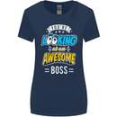 You're Looking at an Awesome Boss Womens Wider Cut T-Shirt Navy Blue