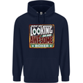 You're Looking at an Awesome Boxer Boxing Childrens Kids Hoodie Navy Blue