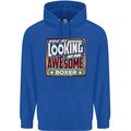 You're Looking at an Awesome Boxer Boxing Childrens Kids Hoodie Royal Blue