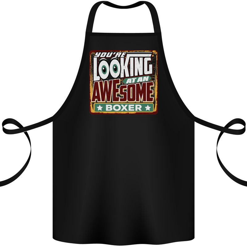 You're Looking at an Awesome Boxer Boxing Cotton Apron 100% Organic Black