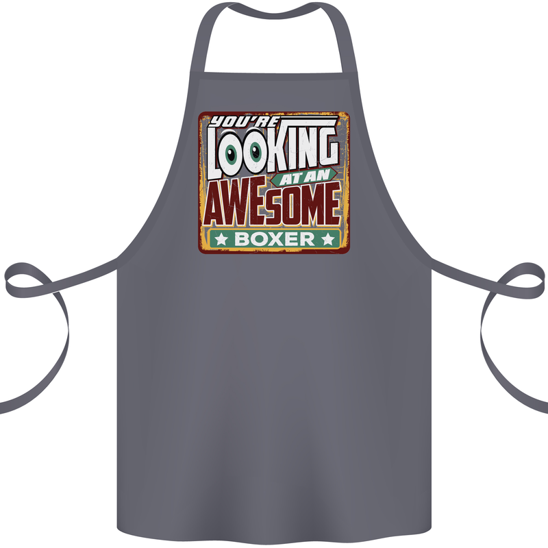 You're Looking at an Awesome Boxer Boxing Cotton Apron 100% Organic Steel