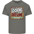 You're Looking at an Awesome Boxer Boxing Kids T-Shirt Childrens Charcoal