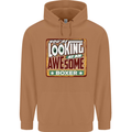 You're Looking at an Awesome Boxer Boxing Mens 80% Cotton Hoodie Caramel Latte