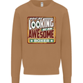 You're Looking at an Awesome Boxer Boxing Mens Sweatshirt Jumper Caramel Latte
