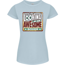 You're Looking at an Awesome Boxer Boxing Womens Petite Cut T-Shirt Light Blue