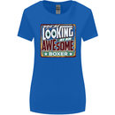 You're Looking at an Awesome Boxer Boxing Womens Wider Cut T-Shirt Royal Blue